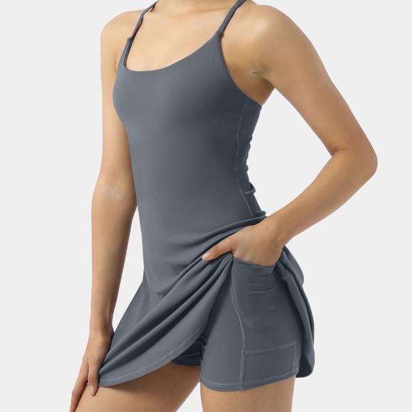 NWOT never worn; Halara’s Backless Active Dress - Picture 1 of 5